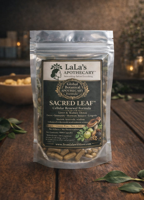 Sacred Leaf - Cellular Renewal Herbal Capsules with Medicinal Mushrooms