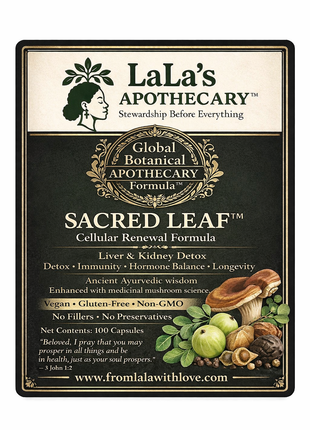 Sacred Leaf - Cellular Renewal Herbal Capsules with Medicinal Mushrooms
